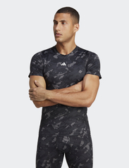 adidas Performance - TF AOP TEE - short-sleeved t-shirts - black/print - 2