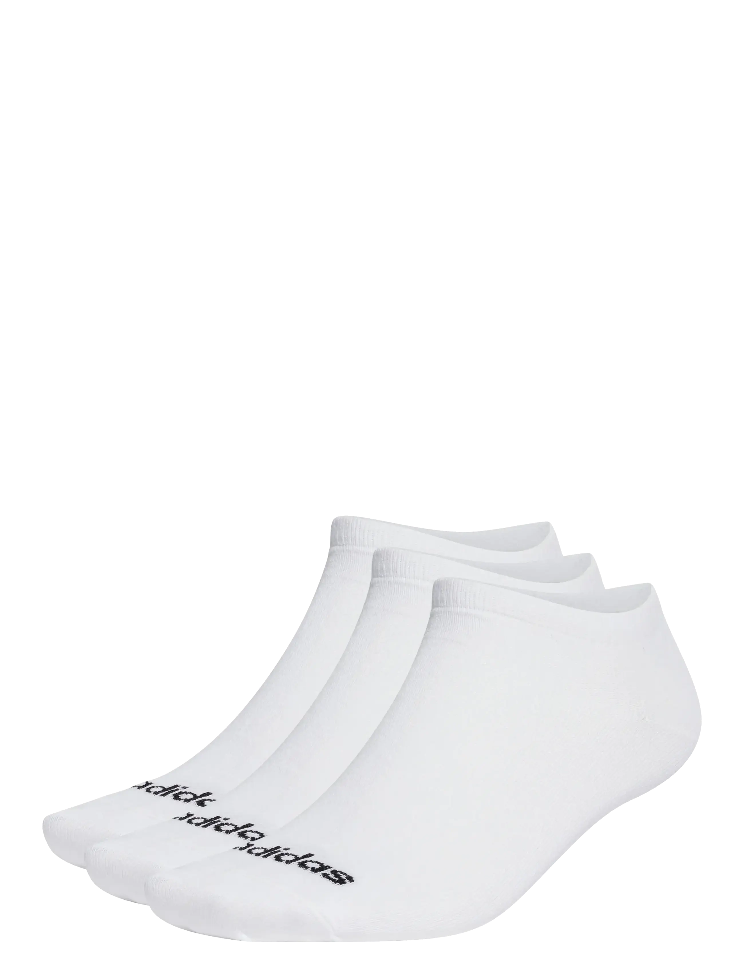 adidas Performance T Lin Low 3P, 46-48, White, Sokker > Footies-Ankelsokker, Dame