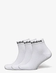 adidas Performance - T LIN ANKLE 3P - mažiausios kainos - white/black - 0