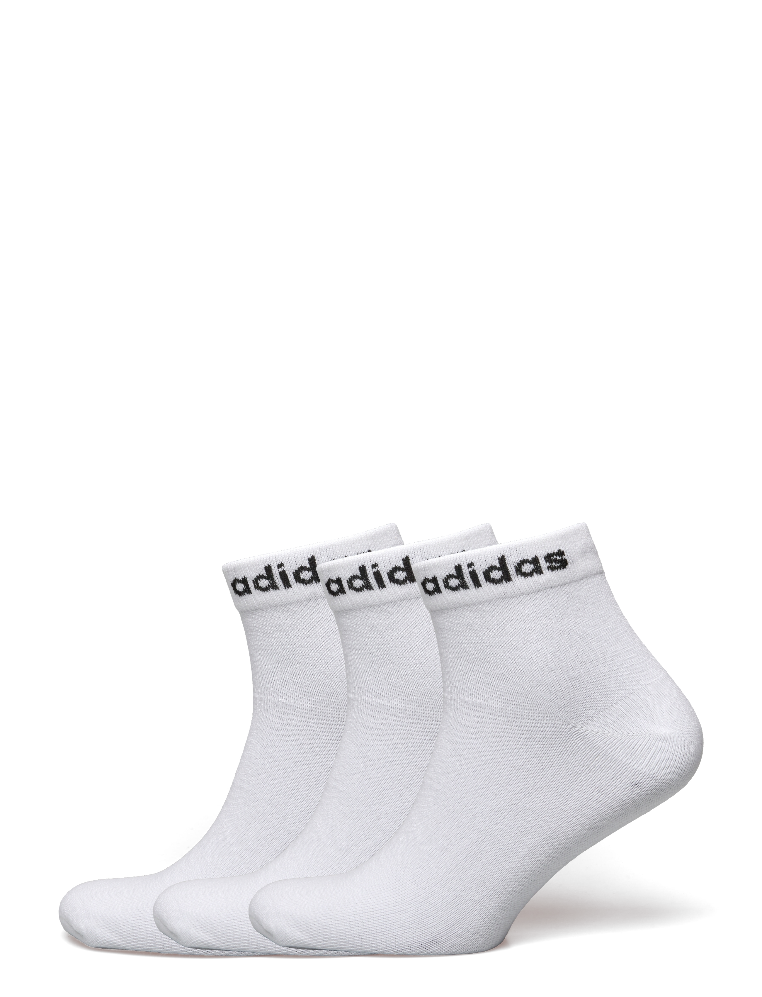 adidas Performance T LIN ANKLE 3P - Ankelstrømper - WHITE/BLACK / white