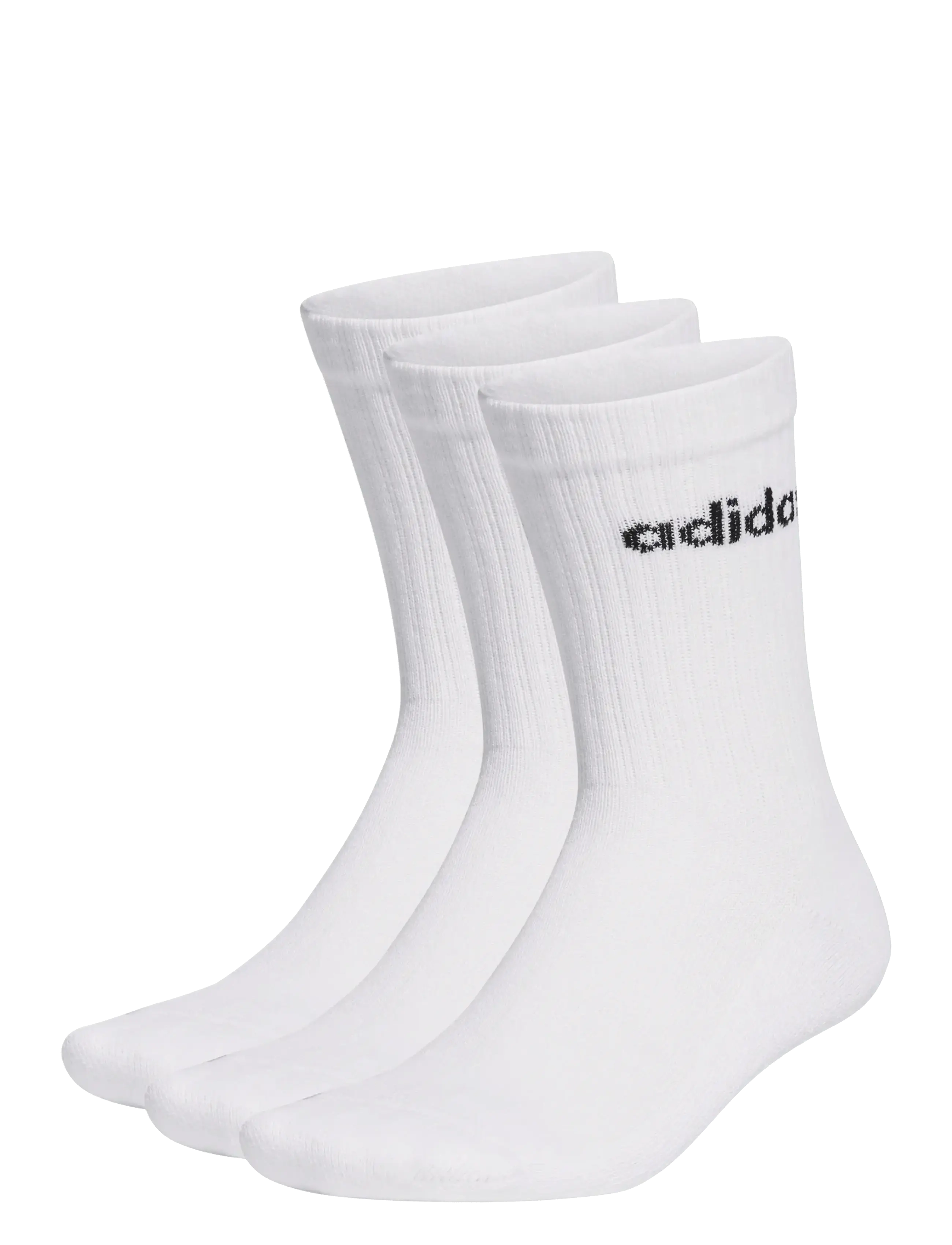 adidas Performance C Lin Crew 3P, 43-45, White, Sokker > Almindelige Sokker, Dame