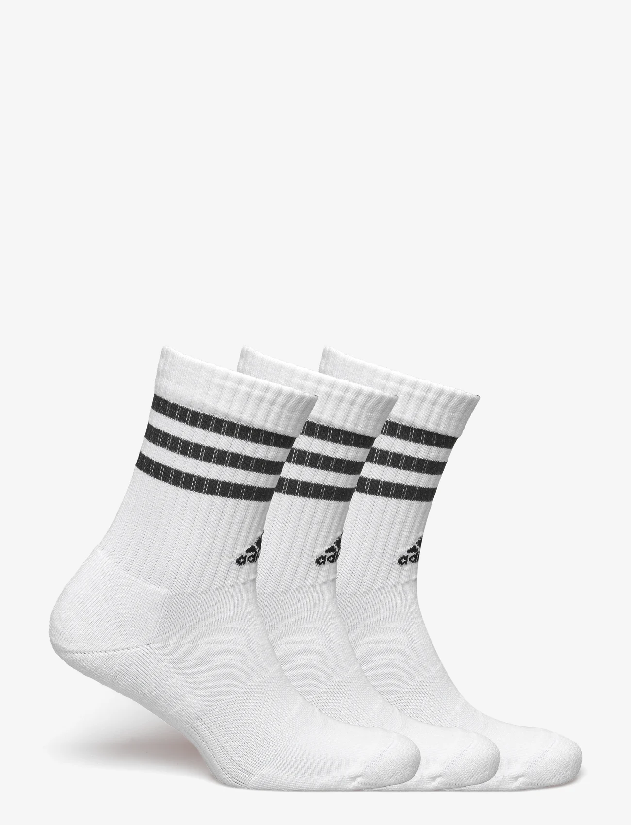 Performance 3-stripes Cushioned Crew 3 Pairs (White/black), 103.20 kr | Stort udvalg af designer mærker | Booztlet.com