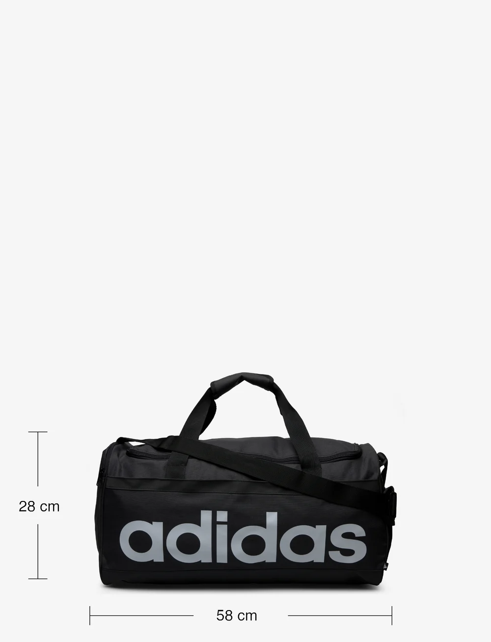 adidas Performance - LINEAR DUFFEL M - træningstasker - black/white - 4
