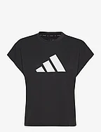 Train Icons Training Regular Fit Logo T-Shirt - BLACK/WHITE