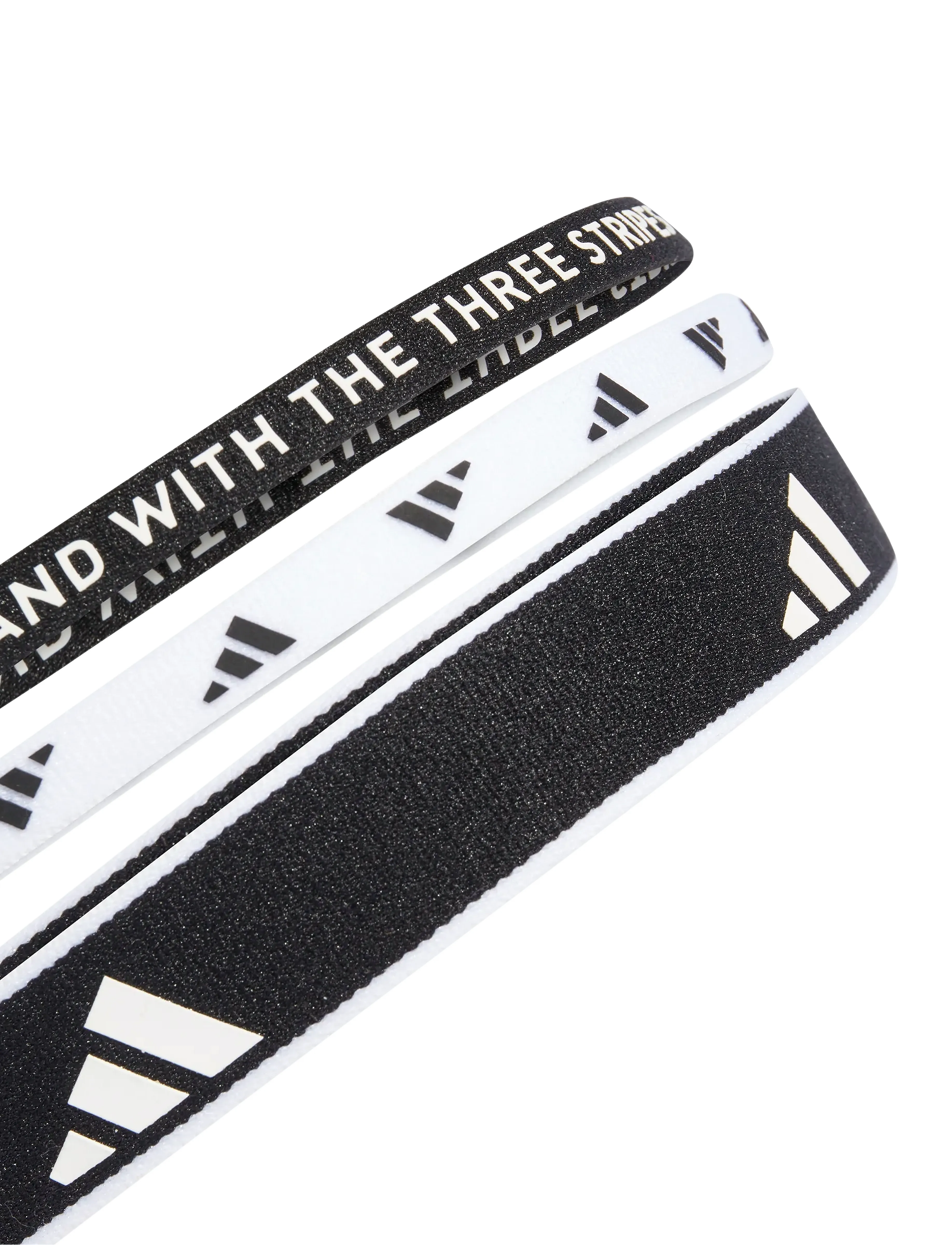 adidas Performance - 3PP HEADBAN NEW - headbands - black/white - 1