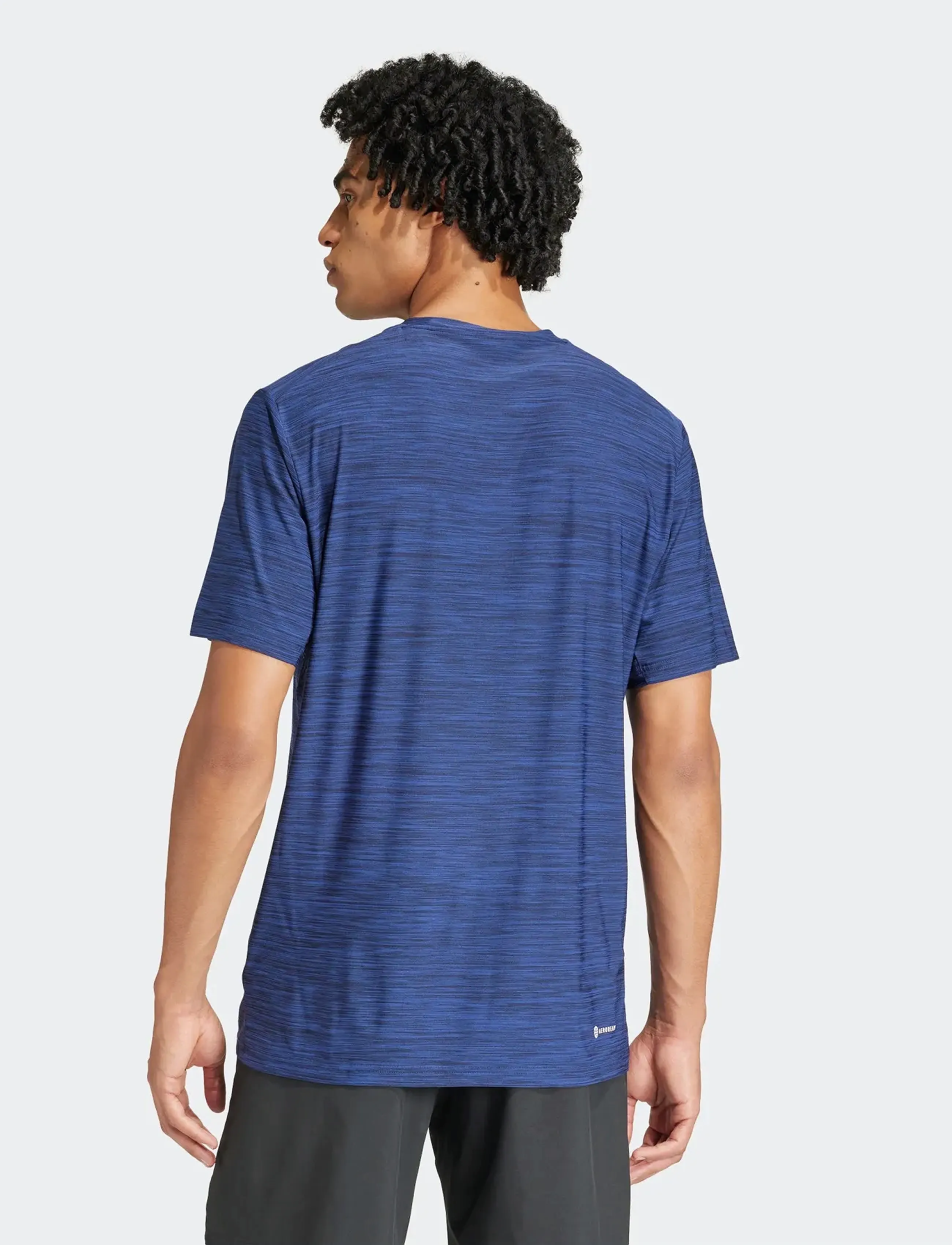 adidas Performance - TR-ES STRETCH T - t-shirts - dkblue/black/white - 3
