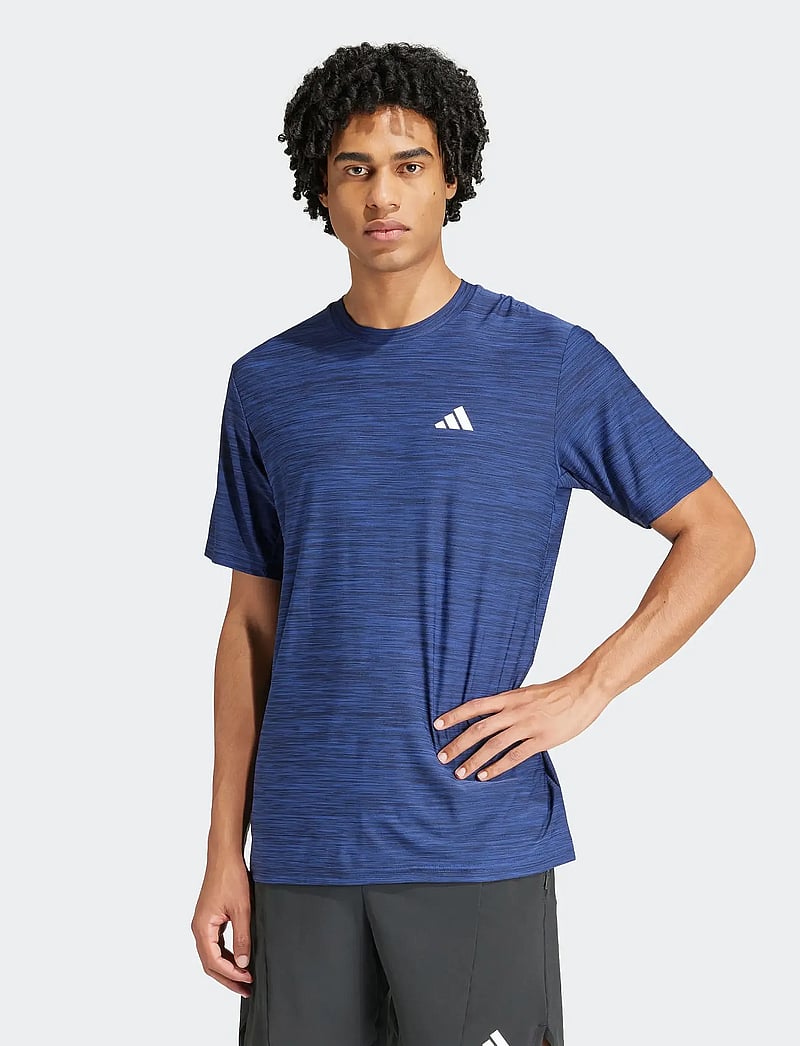 adidas Performance - TR-ES STRETCH T - t-shirts - dkblue/black/white - 4