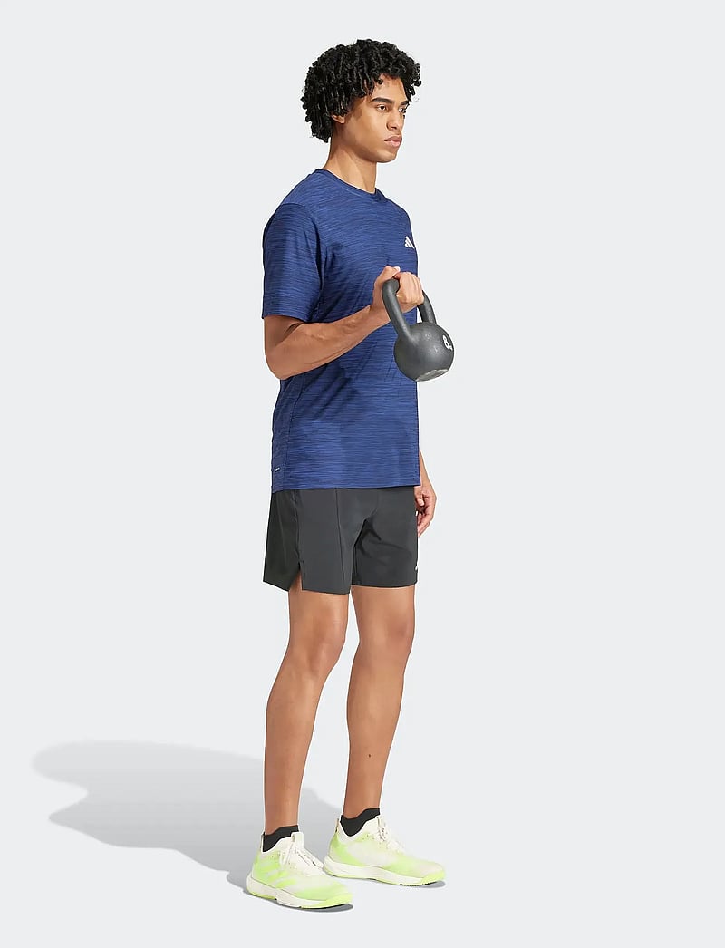 adidas Performance - TR-ES STRETCH T - t-shirts - dkblue/black/white - 5