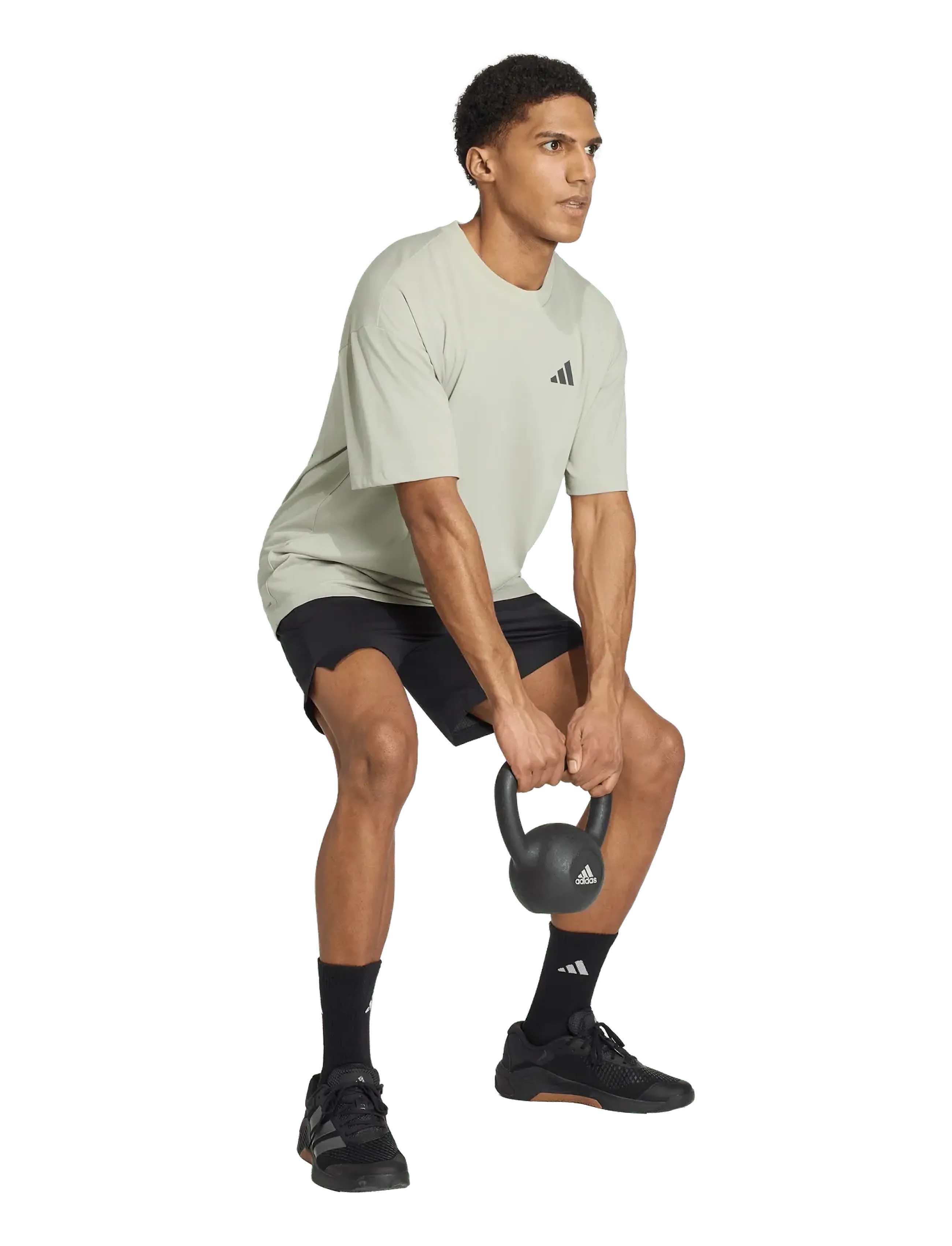 adidas Performance - M FUN TRAIN G T - t-shirts - halgrn - 2