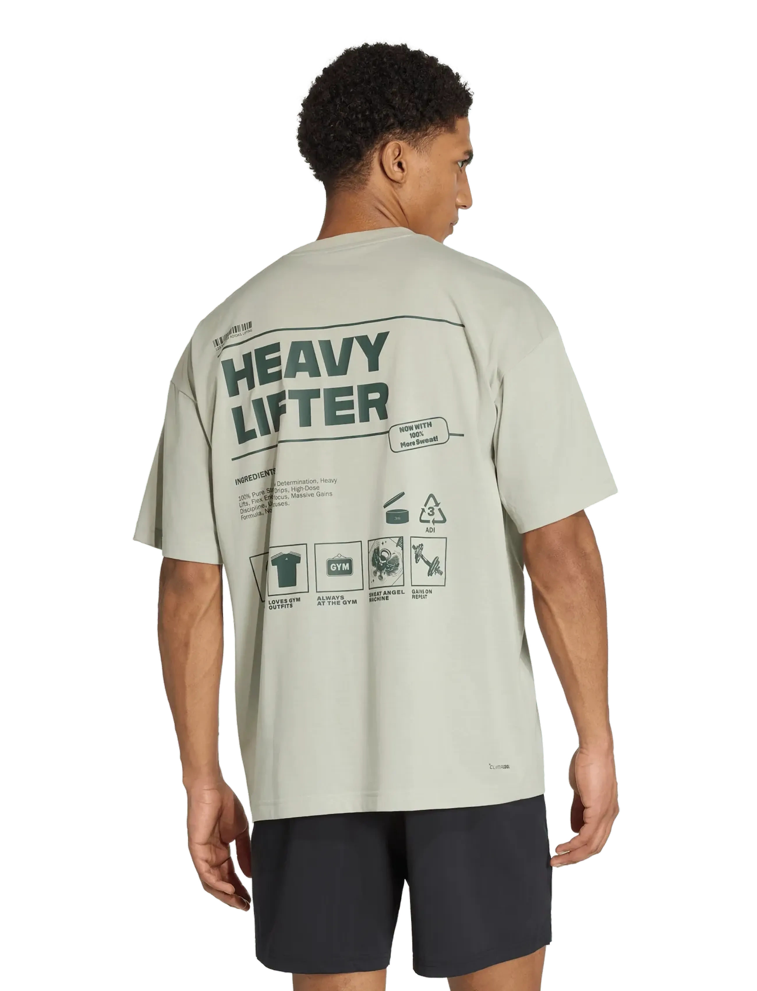 adidas Performance - M FUN TRAIN G T - t-shirts - halgrn - 5