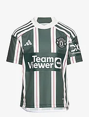 adidas Performance - Manchester United 23/24 Away Jersey Kids - t-shirts - grnnit/cwhite/actmar - 0
