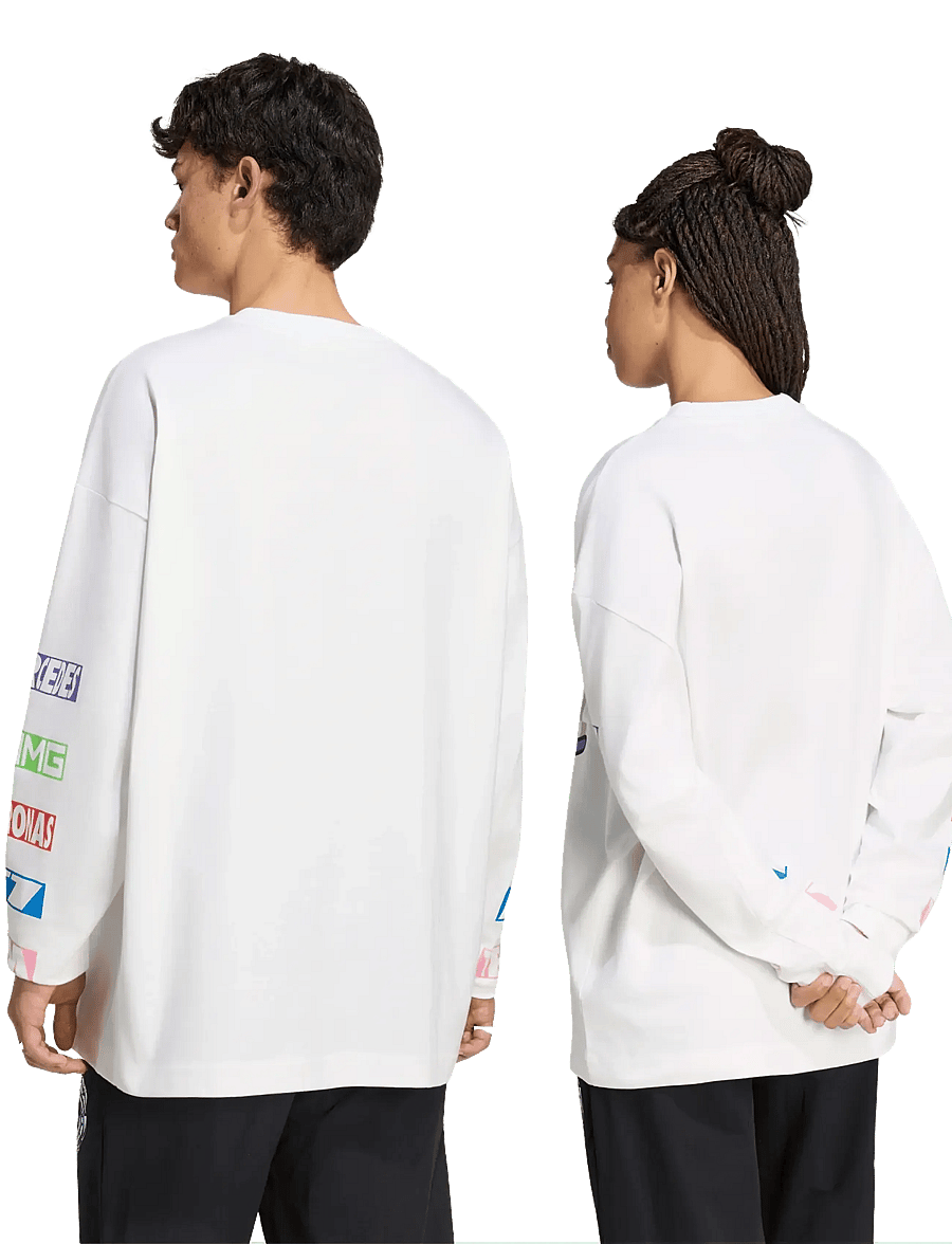 adidas Performance - MER LON LS TEE - longsleeved tops - white - 2