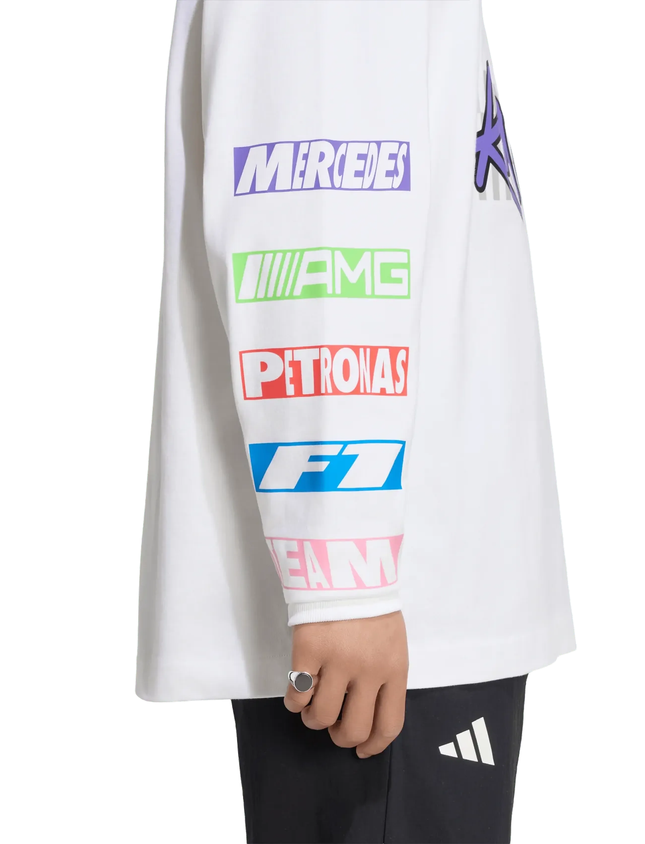 adidas Performance - MER LON LS TEE - longsleeved tops - white - 4