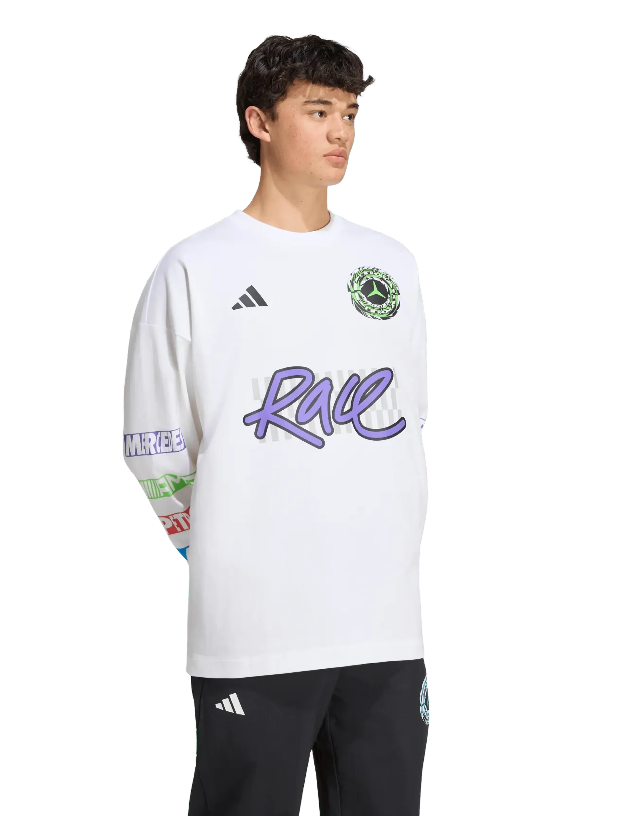 Adidas Performance Mercedes Amg Petronas F1 Team Long Sleeved Tee t-shirts dam – bild 6