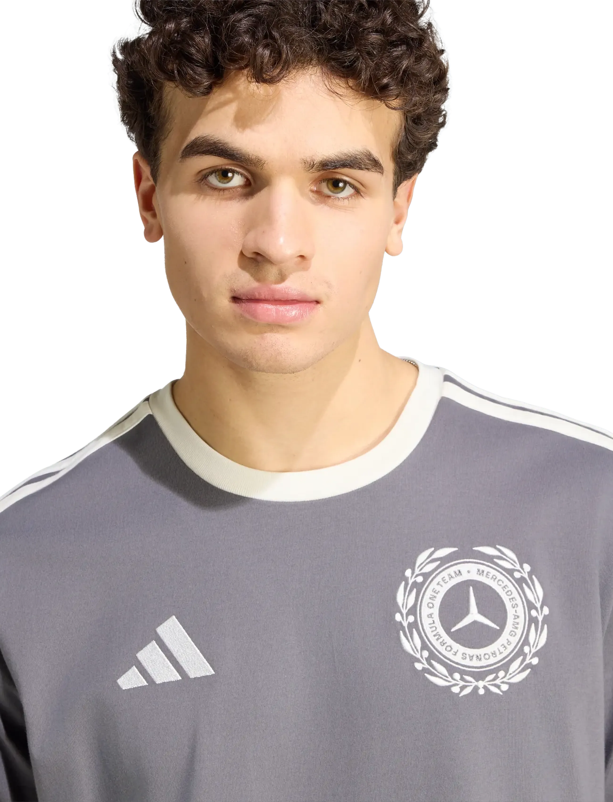 adidas Performance - MER SA ICN TEE - oberteile & t-shirts - granit/owhite - 3