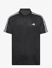 adidas Performance - Train Essentials Piqué 3-Stripes Training Polo Shirt - black/white - 0