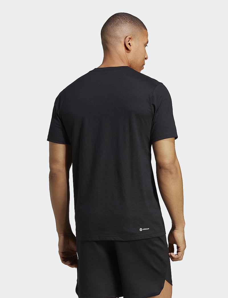 adidas Performance - TR-ES FR LOGO T - t-shirts - black/white - 3