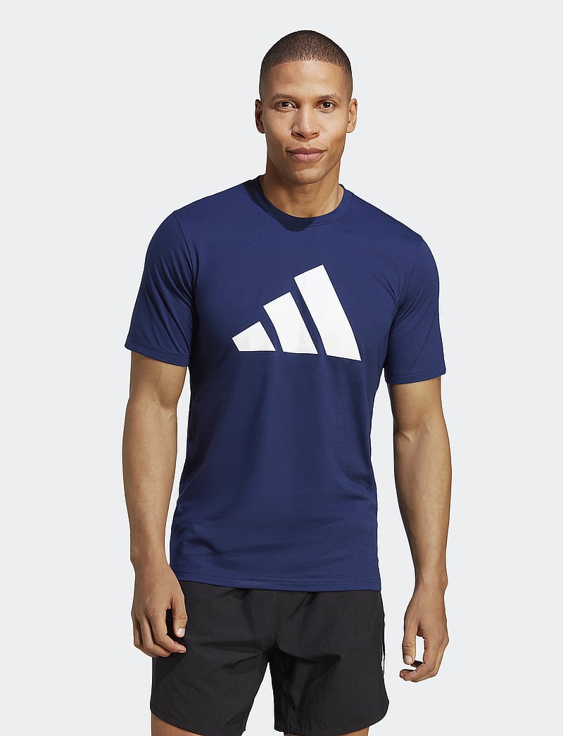 adidas Performance - TR-ES FR LOGO T - t-shirts - dkblue/white - 0