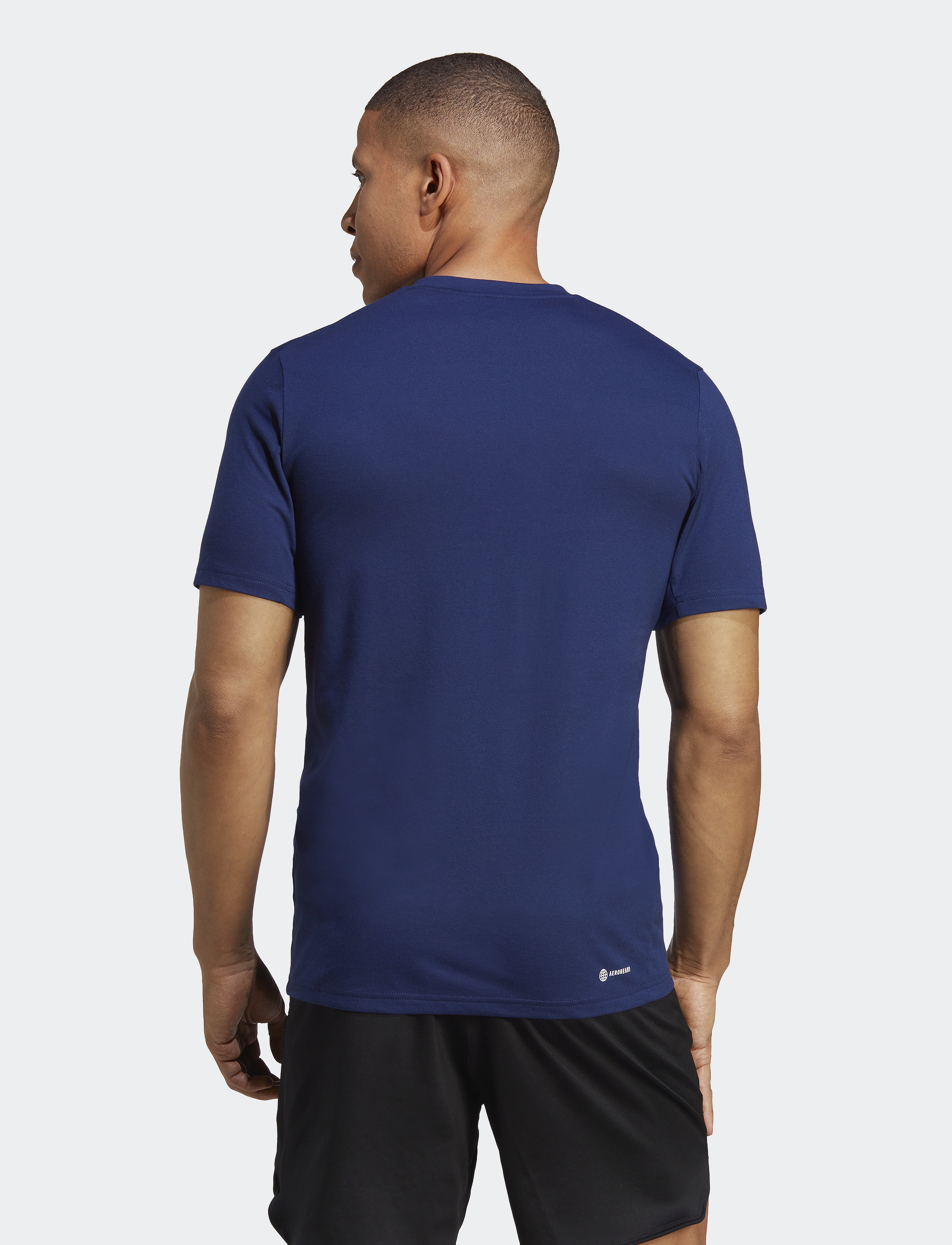 adidas Performance - TR-ES FR LOGO T - t-shirts - dkblue/white - 3