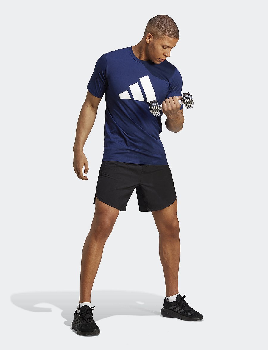 adidas Performance - TR-ES FR LOGO T - t-shirts - dkblue/white - 4