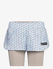 adidas Performance - adidas x Marimekko Run Icons 3 Bar Logo 2-in-1 Running Shorts - trainings-shorts - iceblu/lbrown - 0