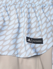 adidas Performance - adidas x Marimekko Run Icons 3 Bar Logo 2-in-1 Running Shorts - trainings-shorts - iceblu/lbrown - 4