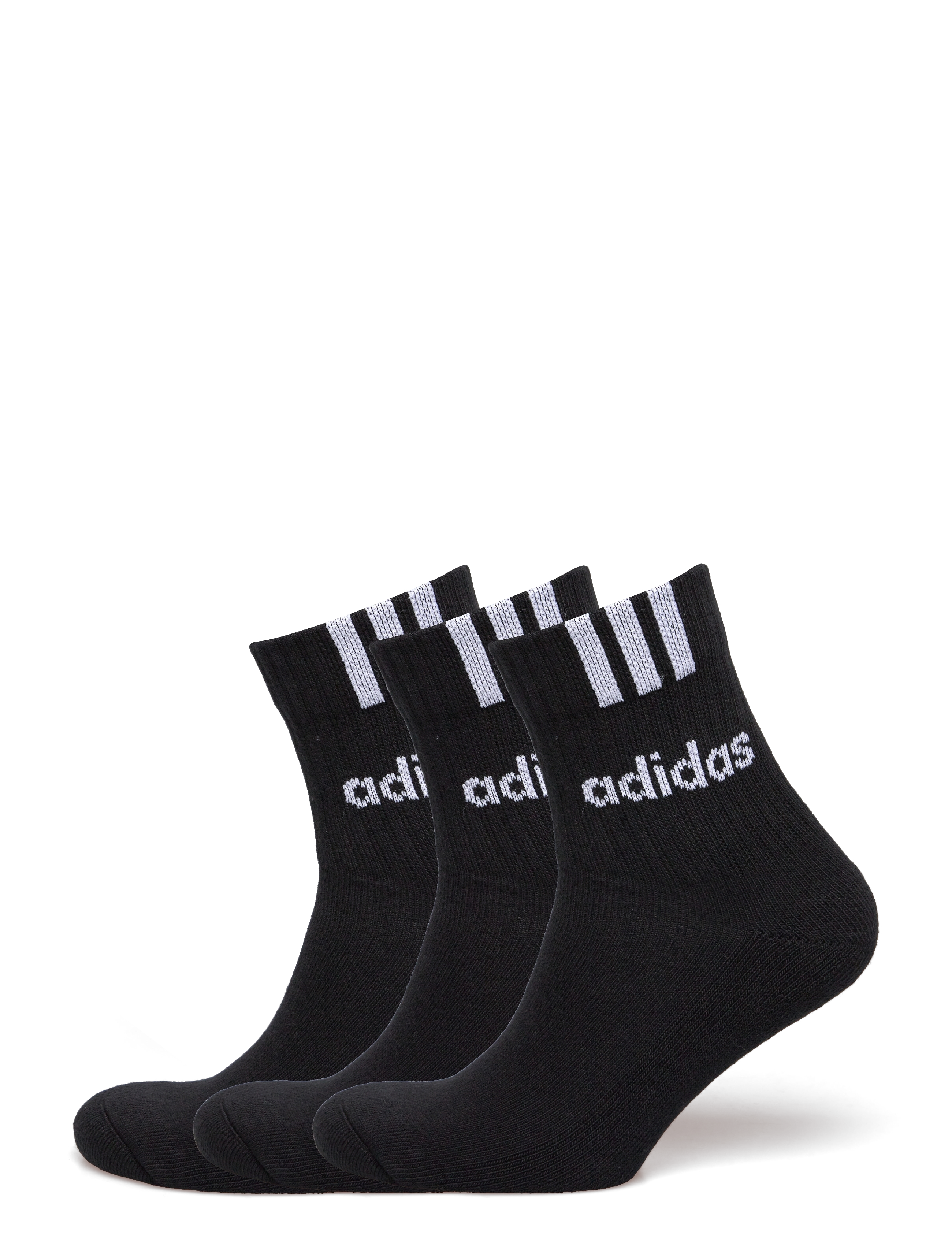 adidas Performance C 3S LIN 3P - Strømper - BLACK/WHITE / black