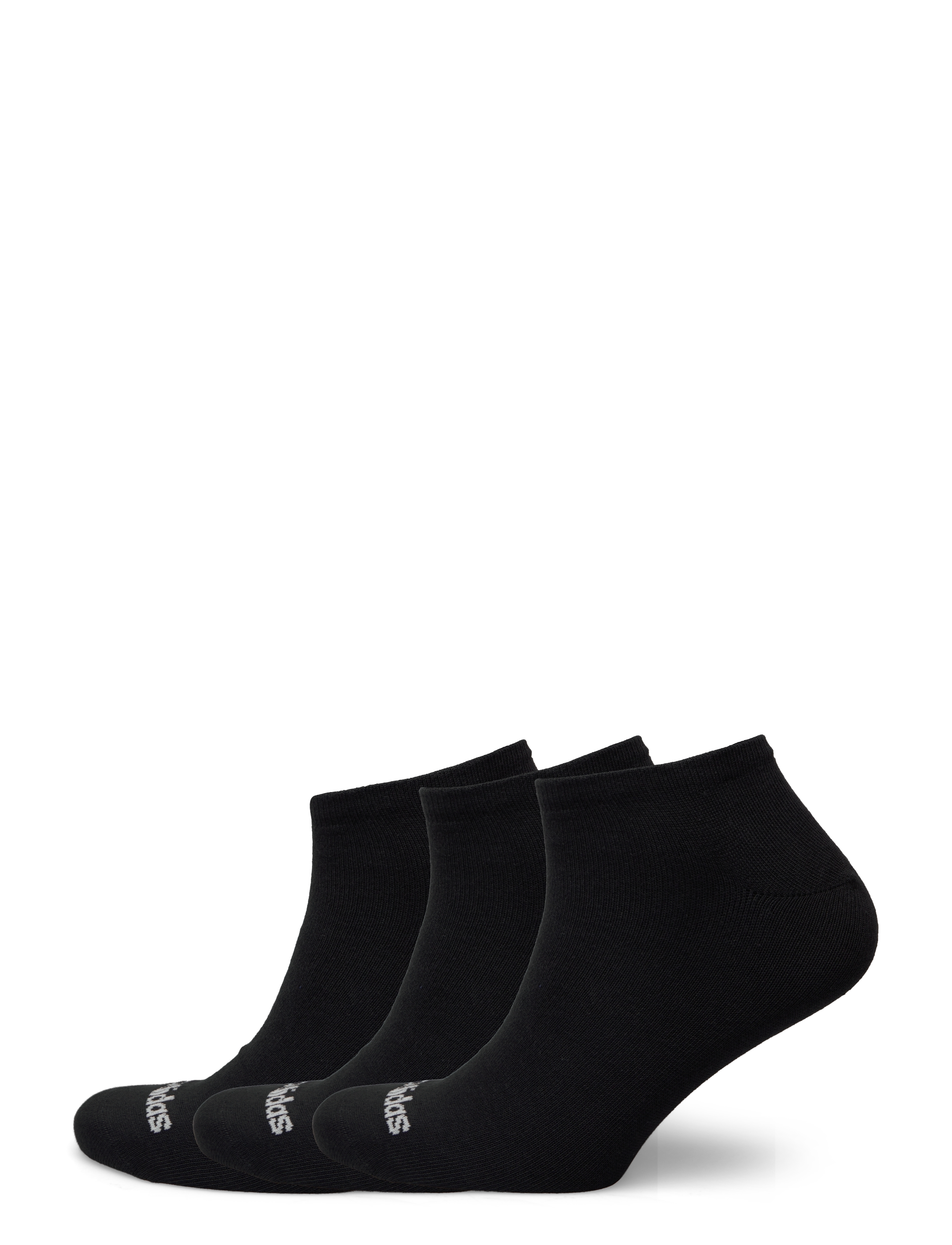 adidas Performance T LIN LOW 3P - Strømper - BLACK/WHITE / black