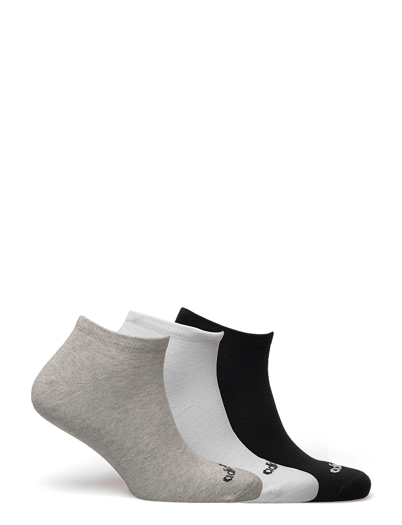 adidas Performance - T LIN LOW 3P - sportsocken - mgreyh/white/black - 1