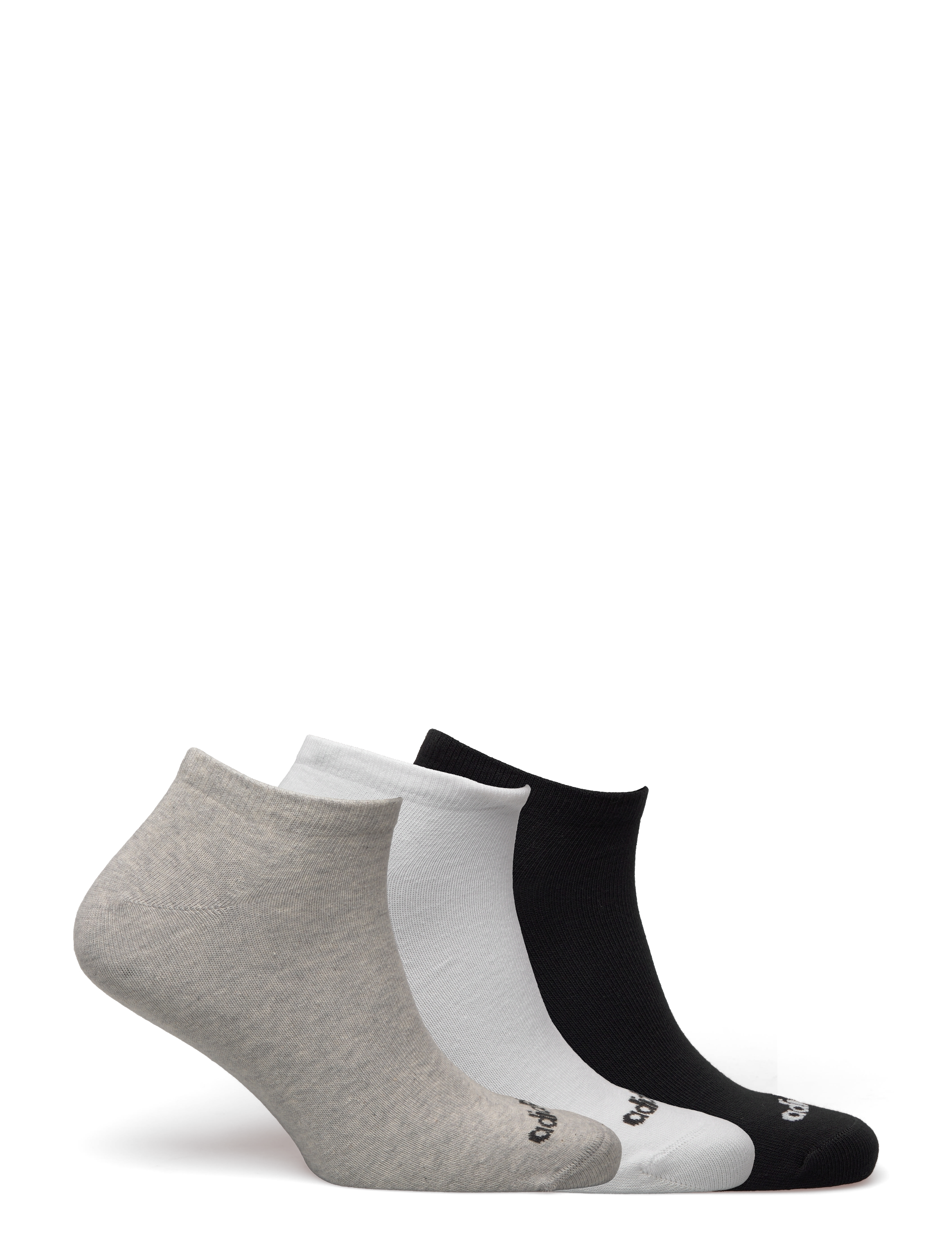 adidas Performance - T LIN LOW 3P - sport socks - mgreyh/white/black - 1