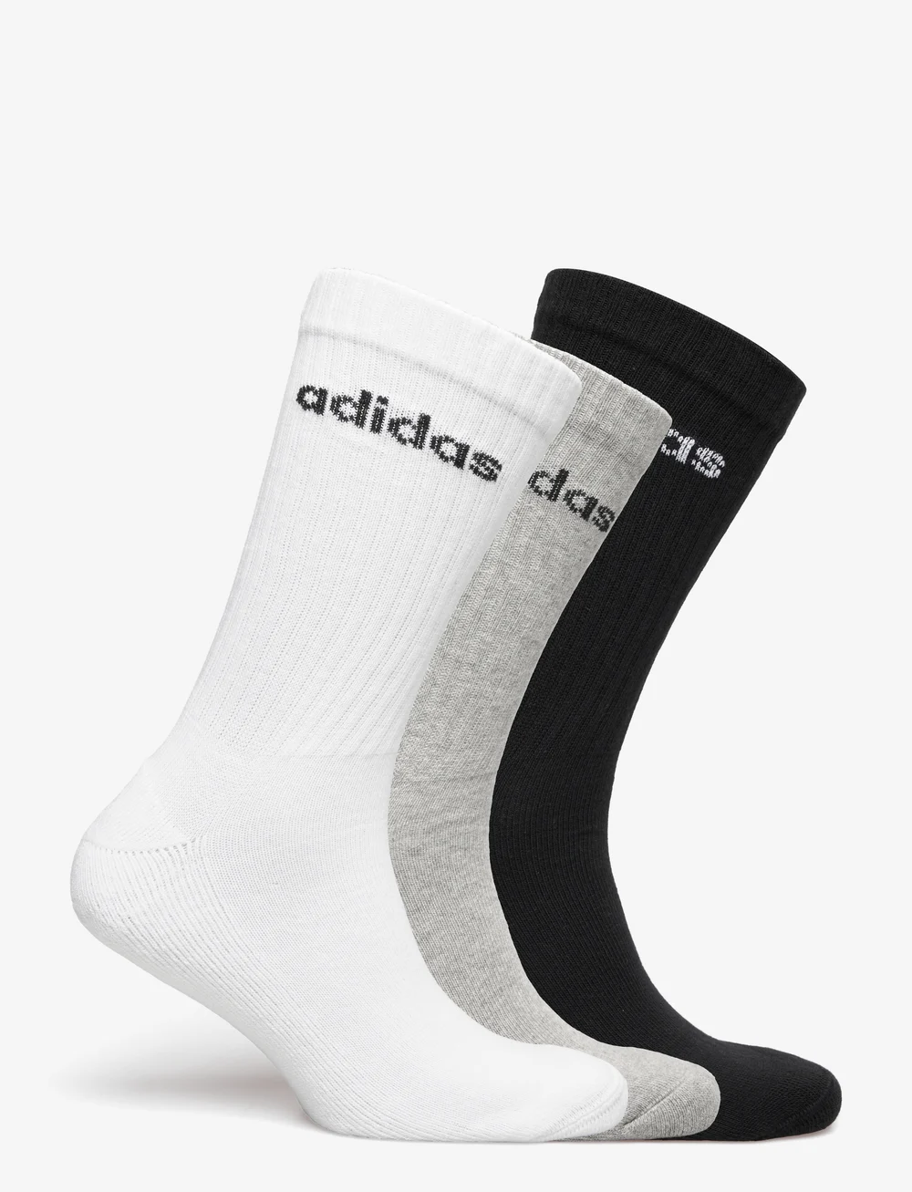 adidas Performance - C LIN CREW 3P - treningssokker - mgreyh/white/black - 1