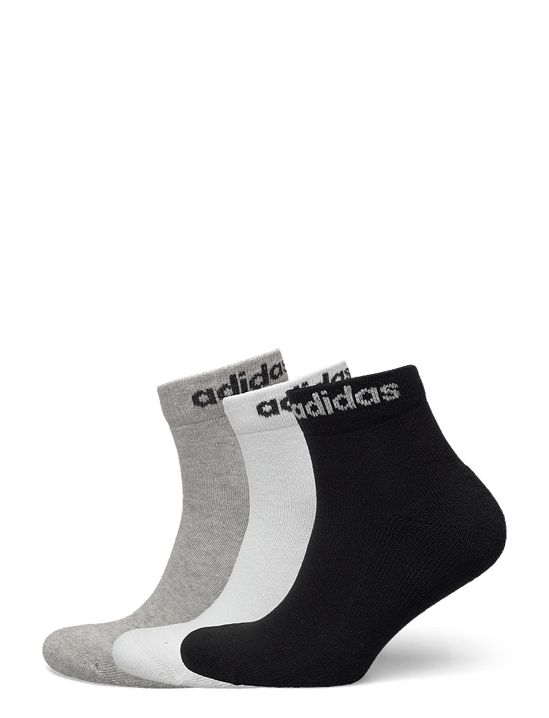 adidas Performance - C LIN ANKLE 3P - strümpfe - mgreyh/white/black - 0