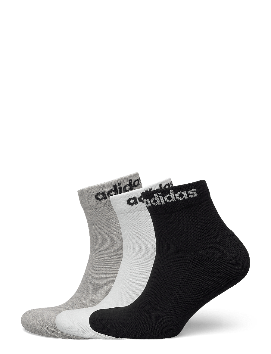 adidas Performance - C LIN ANKLE 3P - strümpfe - mgreyh/white/black - 0