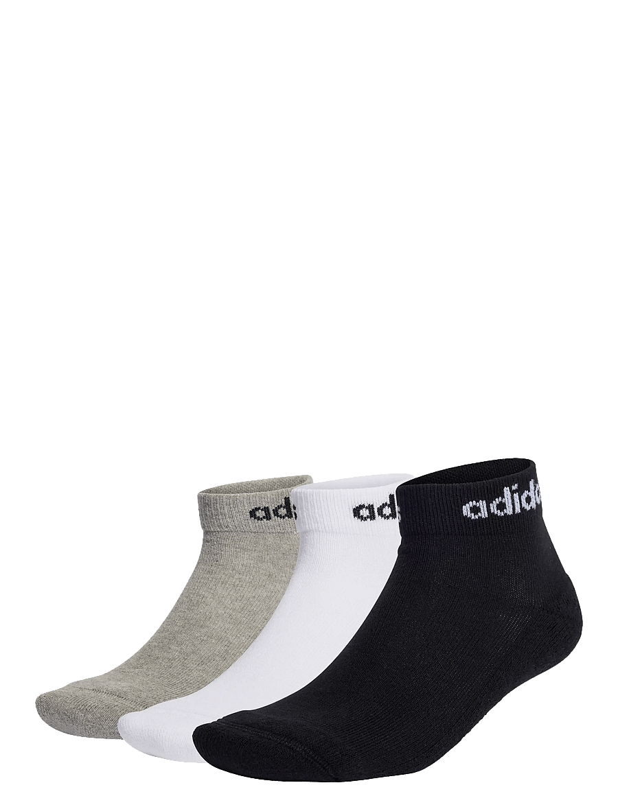 adidas Performance - C LIN ANKLE 3P - sportstrømper - mgreyh/white/black - 0