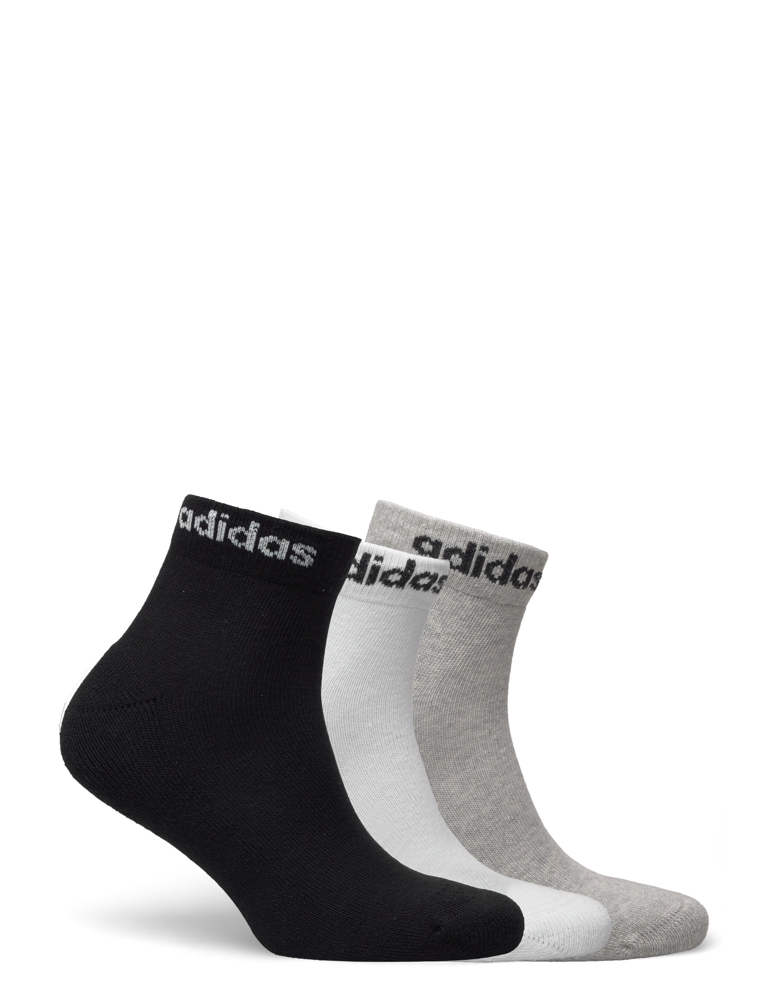 adidas Performance - C LIN ANKLE 3P - sport socks - mgreyh/white/black - 1