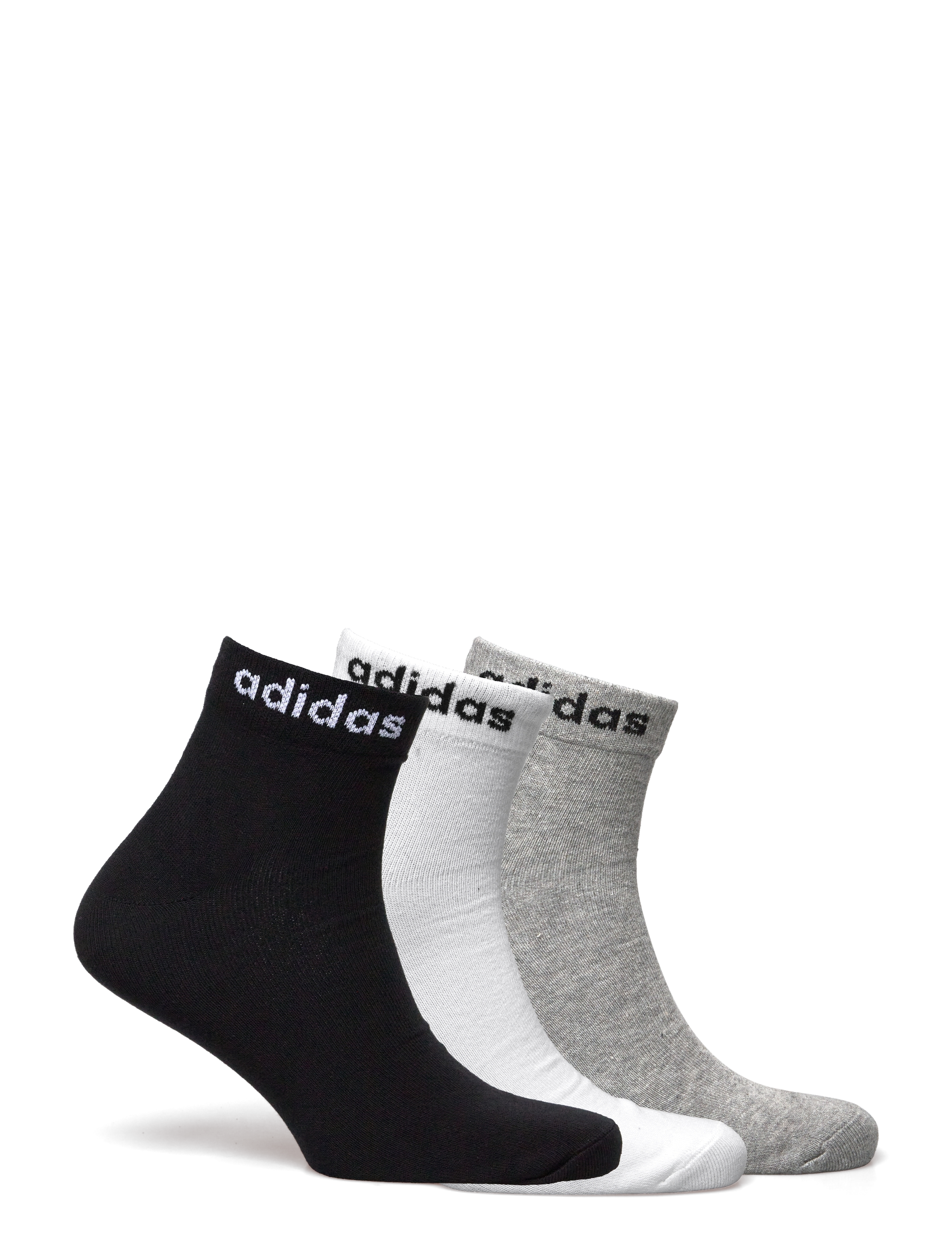 adidas Performance - T LIN ANKLE 3P - strümpfe - mgreyh/white/black - 1