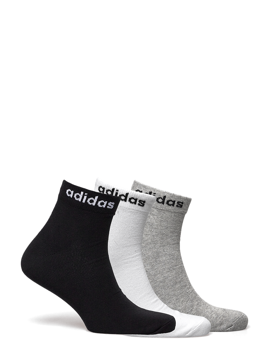 adidas Performance - T LIN ANKLE 3P - sokker - mgreyh/white/black - 1