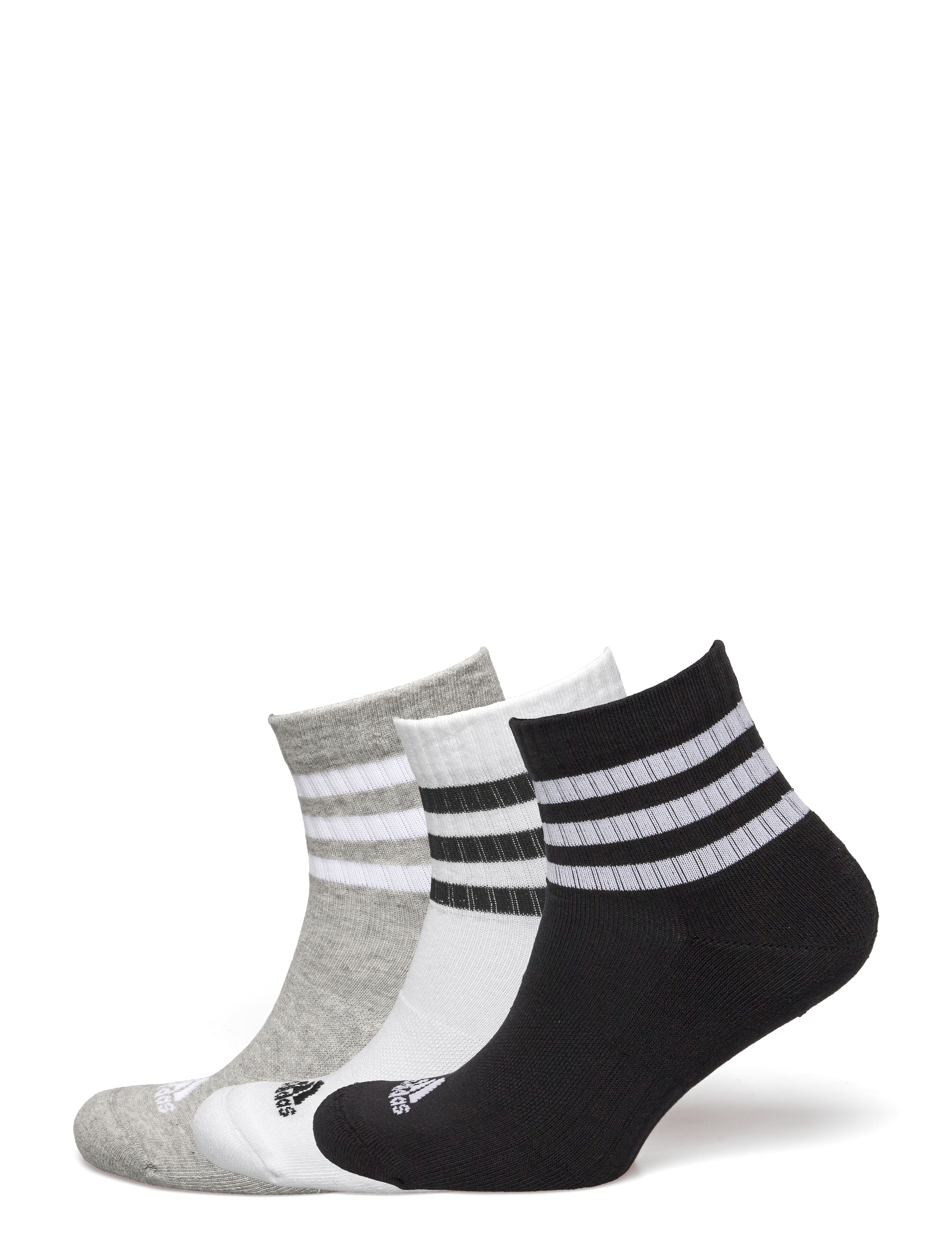 adidas Performance - 3S C SPW MID 3P - strümpfe - mgreyh/white/black - 0