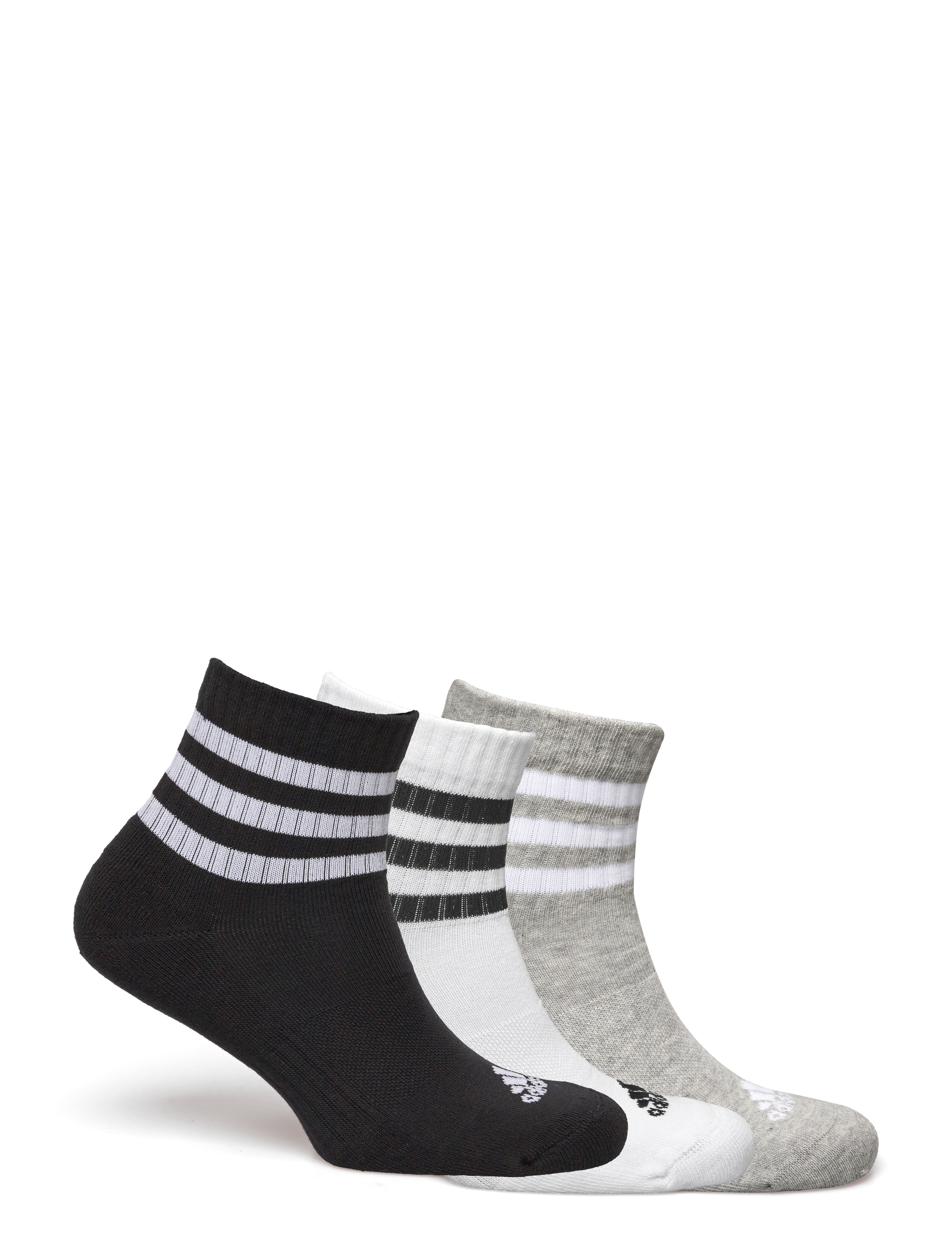 adidas Performance - 3S C SPW MID 3P - strümpfe - mgreyh/white/black - 1