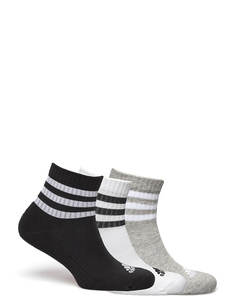 adidas Performance - 3S C SPW MID 3P - strümpfe - mgreyh/white/black - 1