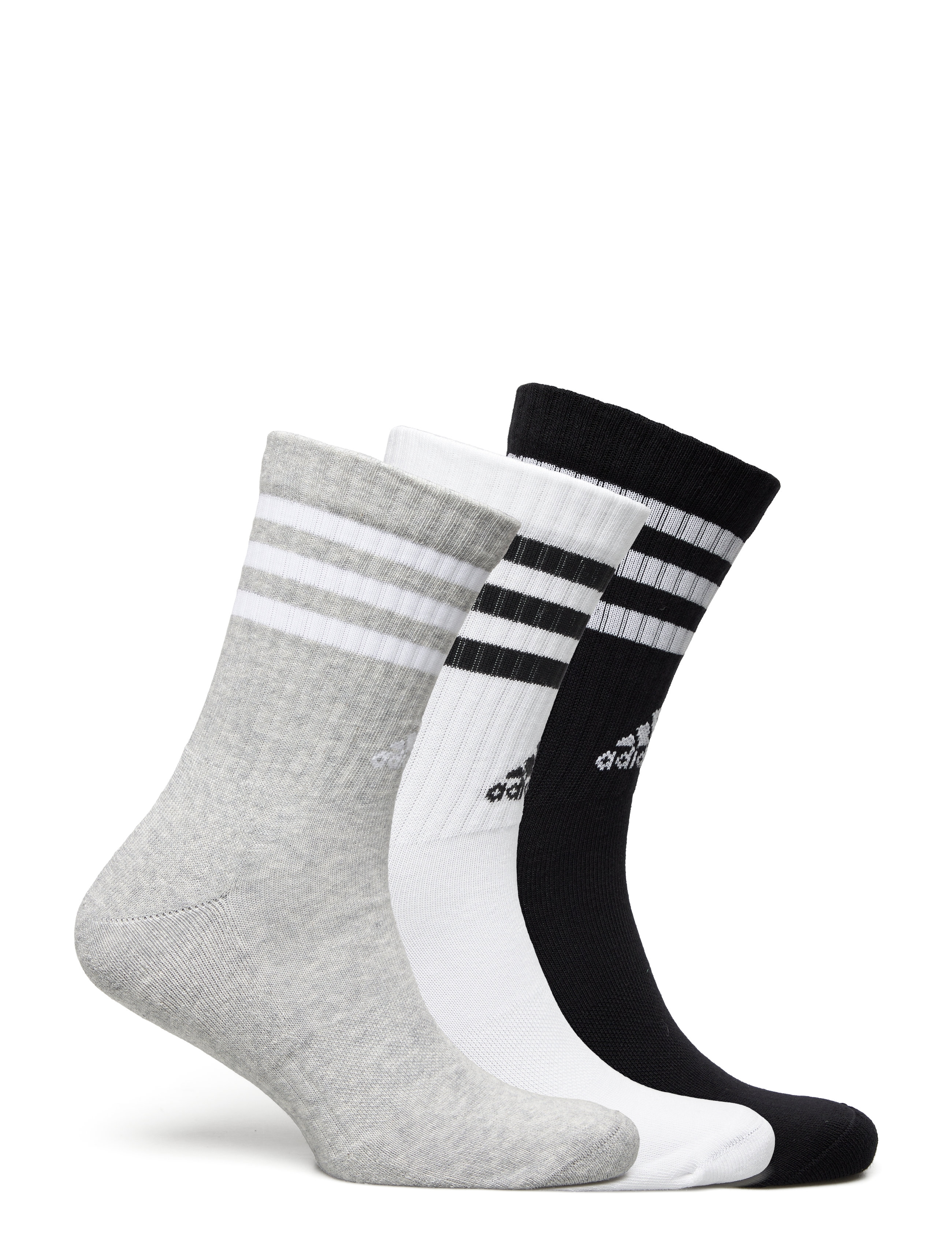 adidas Performance - 3S C SPW CRW 3P - sportstrømper - mgreyh/white/black/wh - 1