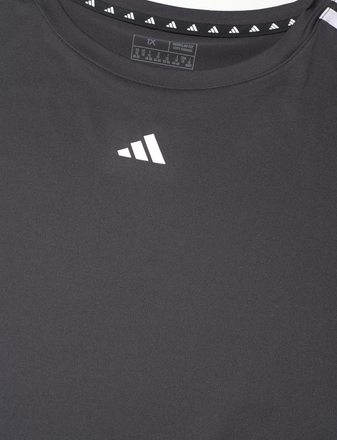 adidas Performance - TR-ES 3S T PS - t-shirts - black/white - 2