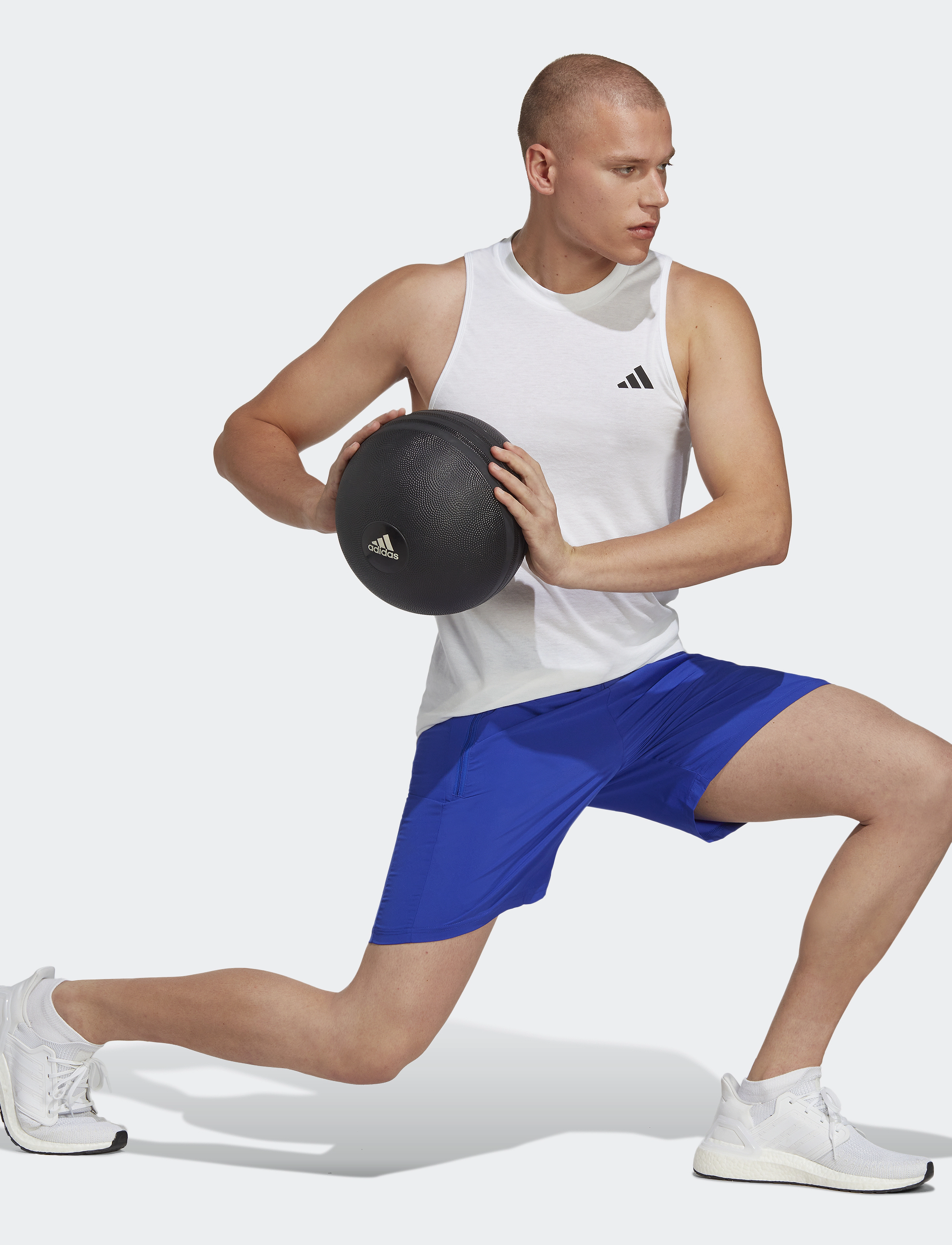 adidas Performance - TR-ES WV SHO - trainingsshorts - lucblu/black - 4