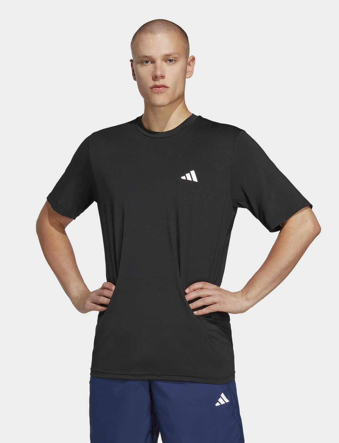 Adidas t shirt white top and black