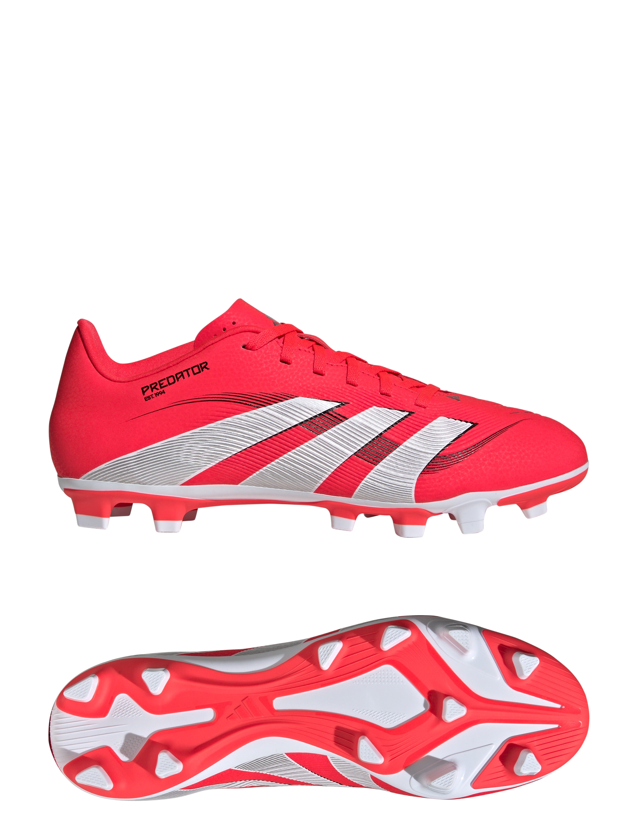 adidas Performance PREDATOR CLUB FG/MG - Fotballsko - LUCRED/FTWWHT/CBLACK / red