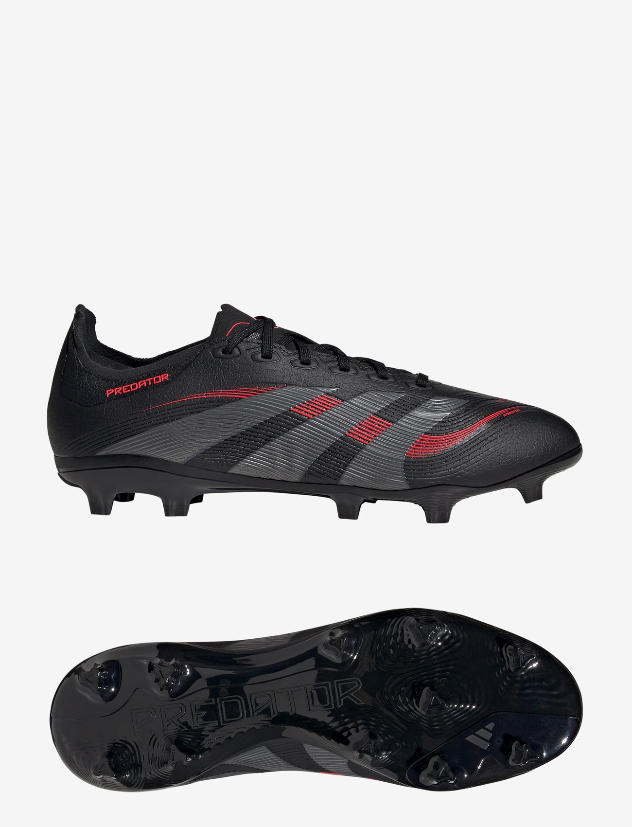 adidas Performance - PREDATOR LEAGUE FG/MG - fotbollsskor - cblack/grefou/lucred - 0