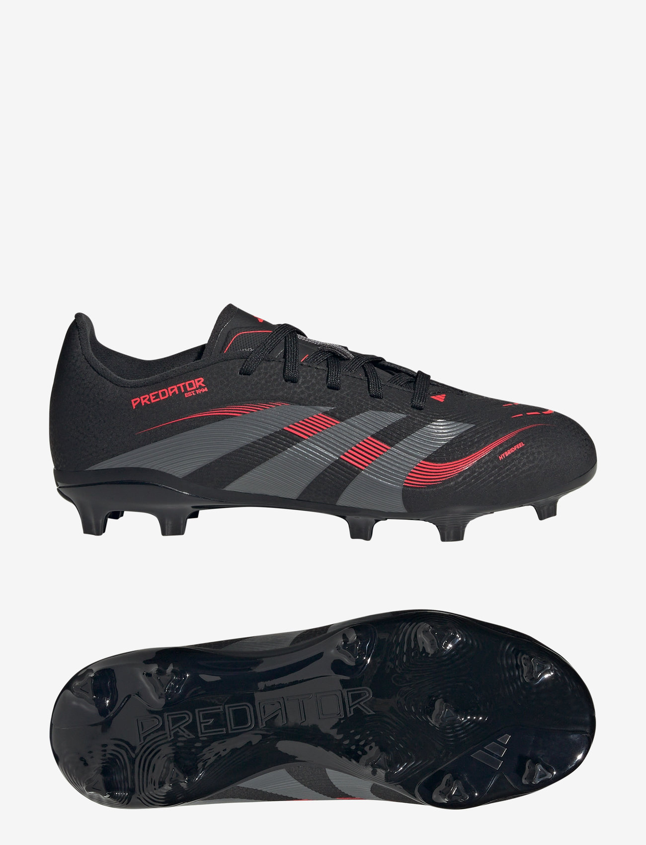 adidas Performance - PREDATOR LEAGUE FG/MG J - cblack/grefou/lucred - 0