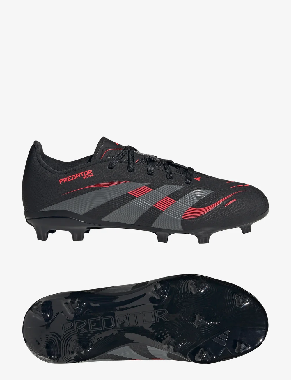 adidas Performance - PREDATOR LEAGUE FG/MG J - football boots - cblack/grefou/lucred - 0