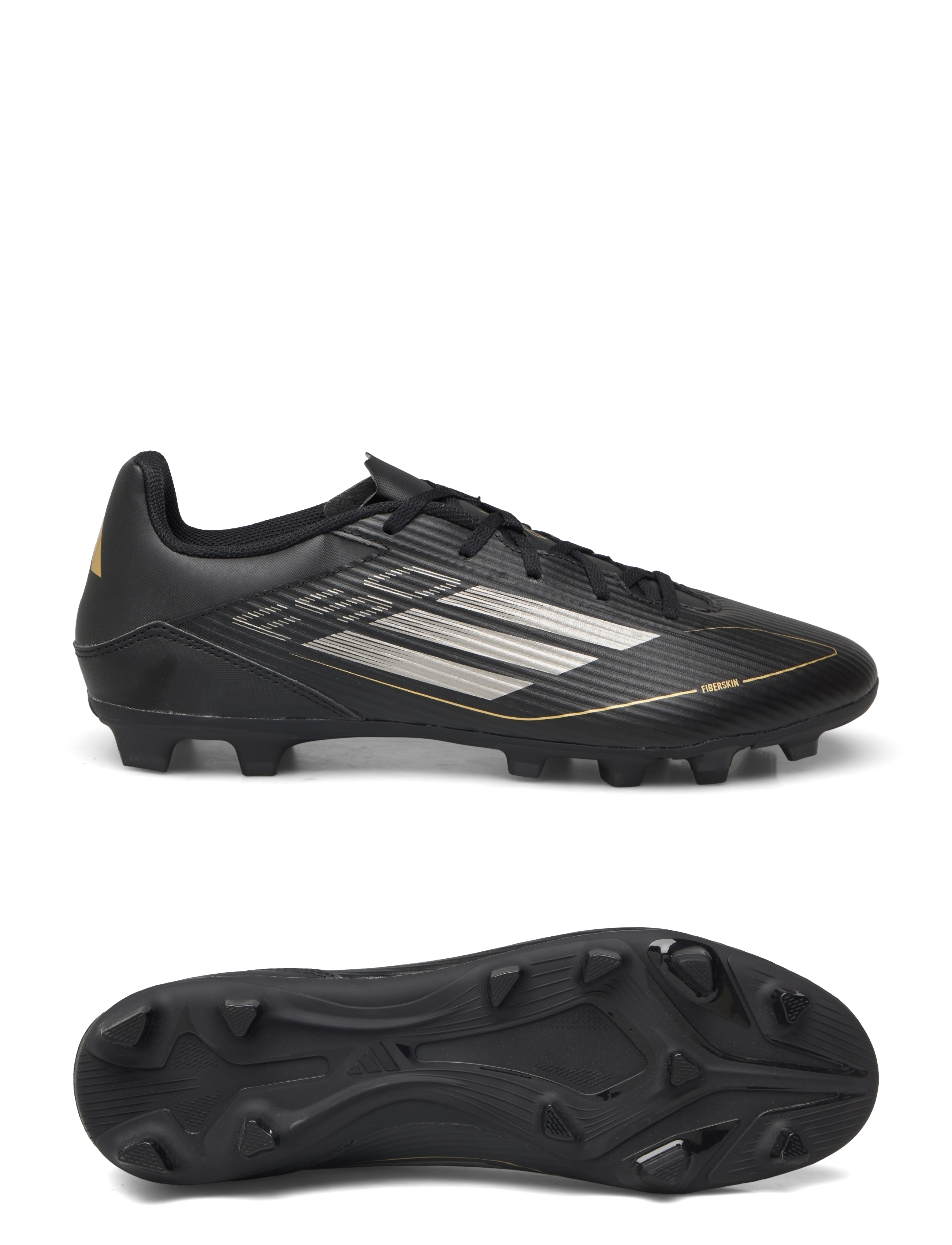 adidas Performance F50 CLUB FxG - Fodboldstøvler - CBLACK/IRONMT/GOLDMT / black