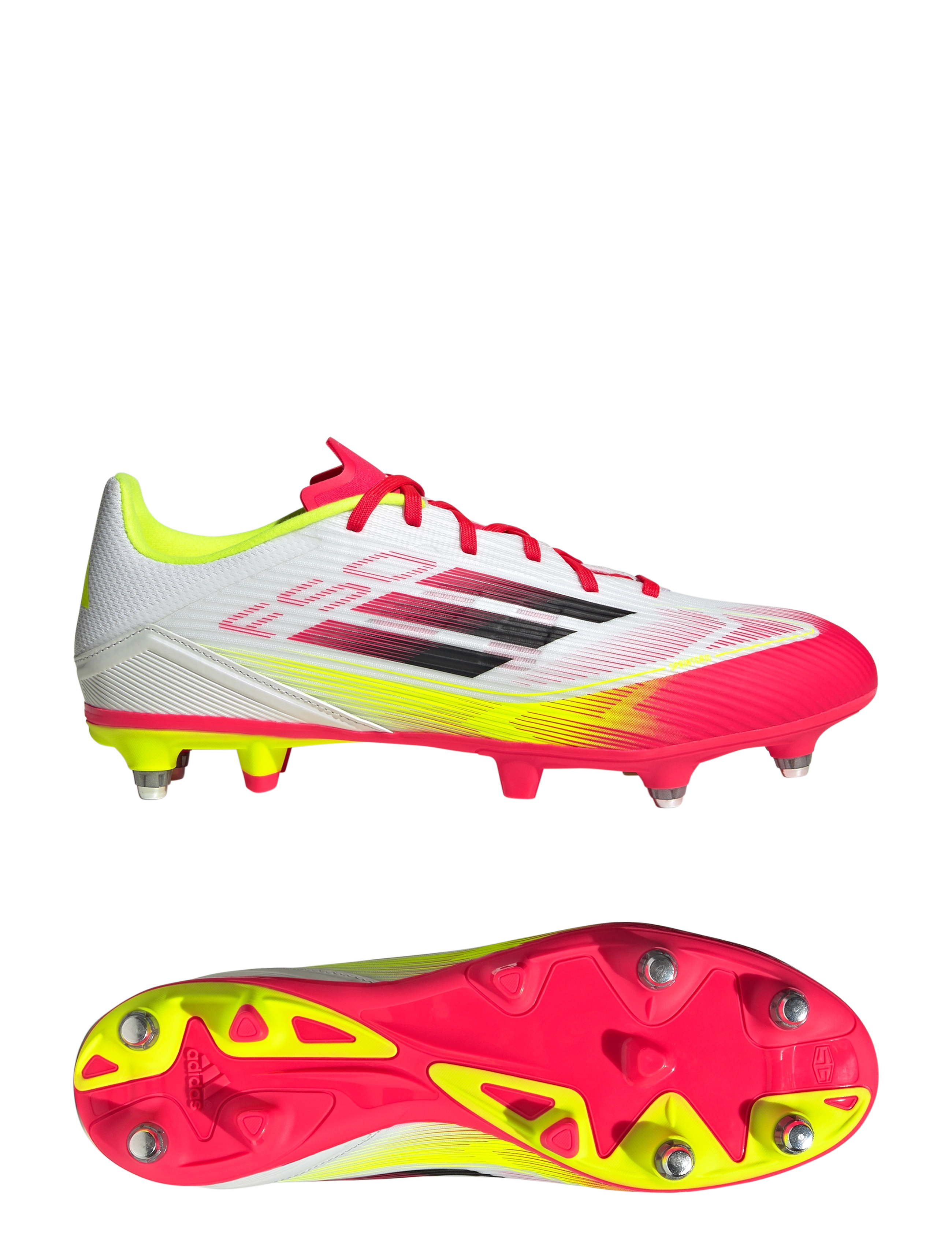 adidas Performance F50 LEAGUE SG - Fodboldstøvler - FTWWHT/CBLACK/SYELLO / multi